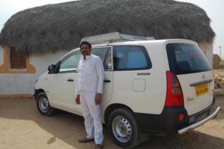 Raj and his Innova car